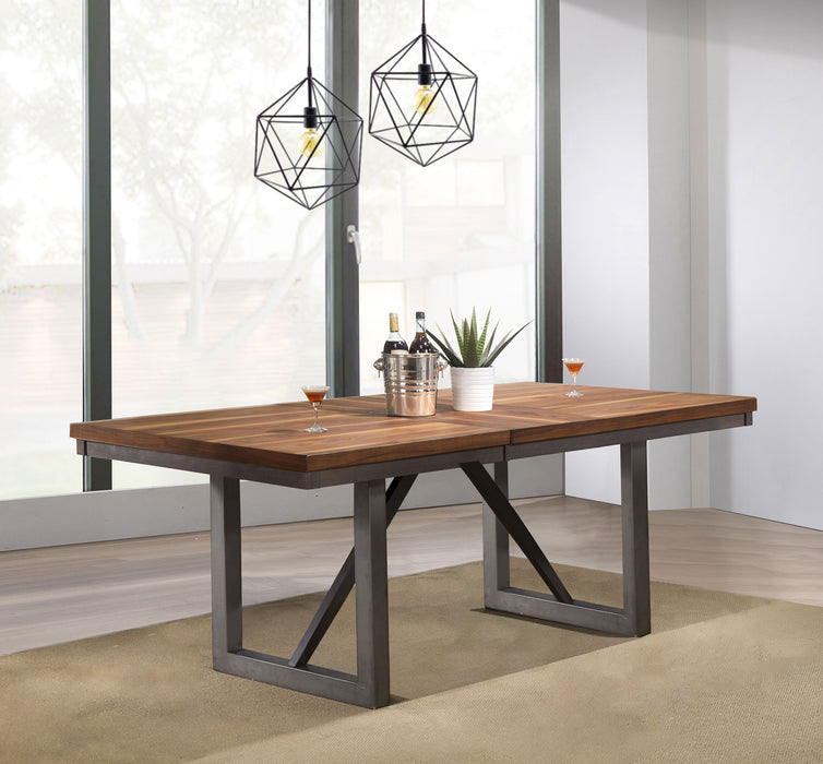 Spring Creek Dining Table with Extension Leaf Natural Walnut