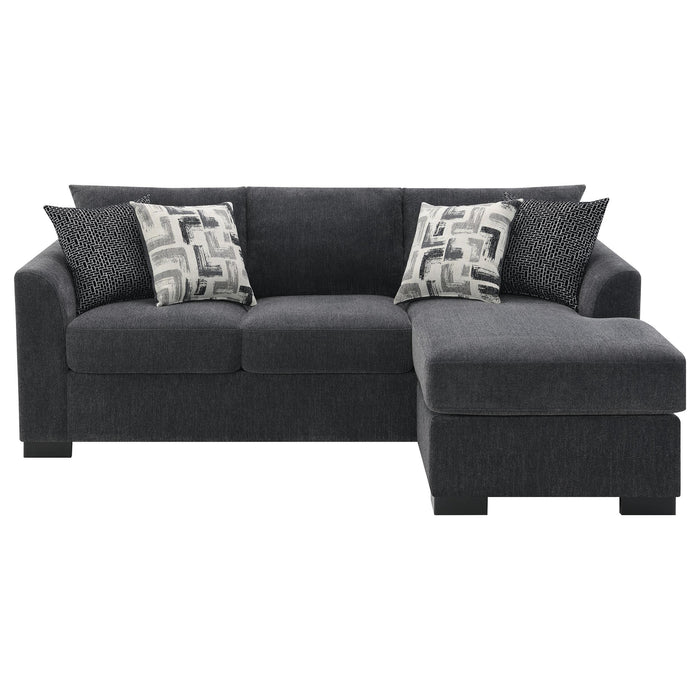 Storey Upholstered Sleeper Sectional Chaise Sofa