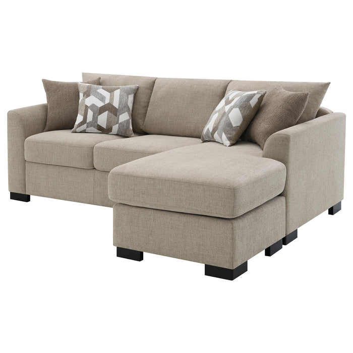 Storey Upholstered Sleeper Sectional Chaise Sofa
