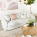 Isabella Upholstered Tight Back Sofa White image