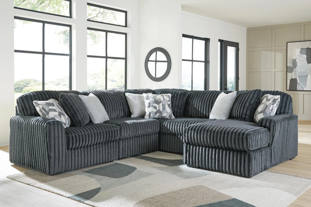 Midnight-Madness Sectional with Chaise