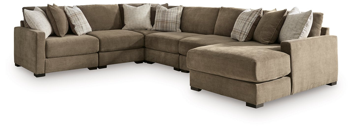 Camellia-Court Sectional with Chaise