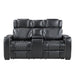 Apex-Power Double Reclining Love Seat with Center Console, Power Headrests, Storage Arms with Cup Holders, Wireless charger, Air Massage and Heat, LED Lighting and Charging Ports image