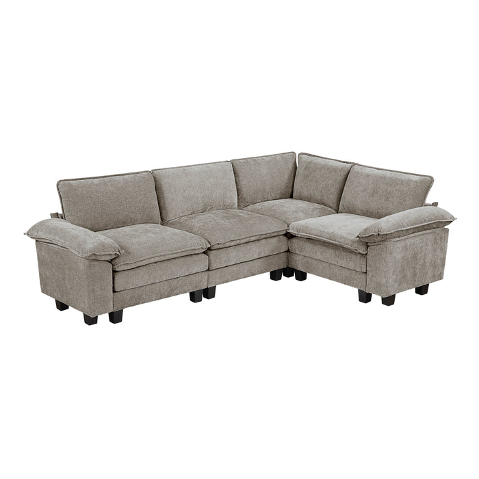 Dublin-(5)4-Piece Modular Sectional image