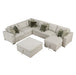 Isla-(6)5-Piece Sectional with Reversible Chaise, Pull-out Bed and Ottoman image