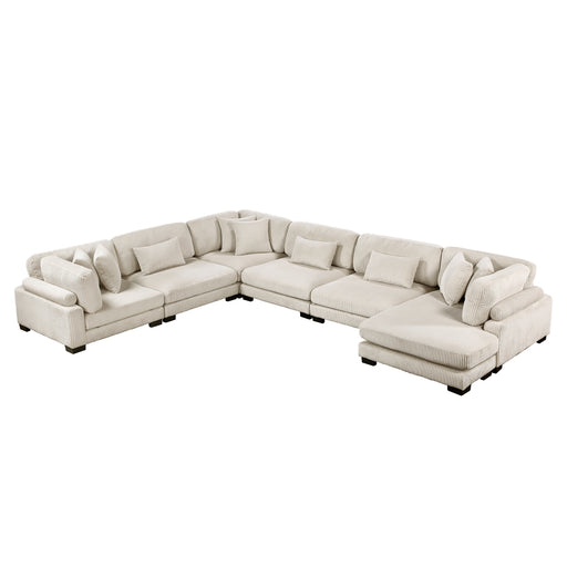 Traverse-(6)6-Piece Modular Sectional with Reversible Chaise image