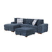 Raife-(3)3-Piece Sectional with Left Chaise and Ottoman image
