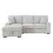 Marsh-(2)2-Piece Sectional with Pull-out Bed, Left Chaise and Hidden Storage image