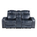 Keziah-Power Double Reclining Love Seat with Center Console, Power Headrests and Storage Arms image