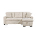 Rhett-(3)3-Piece Reversible Sectional with Pull-out Bed and Hidden Storage image