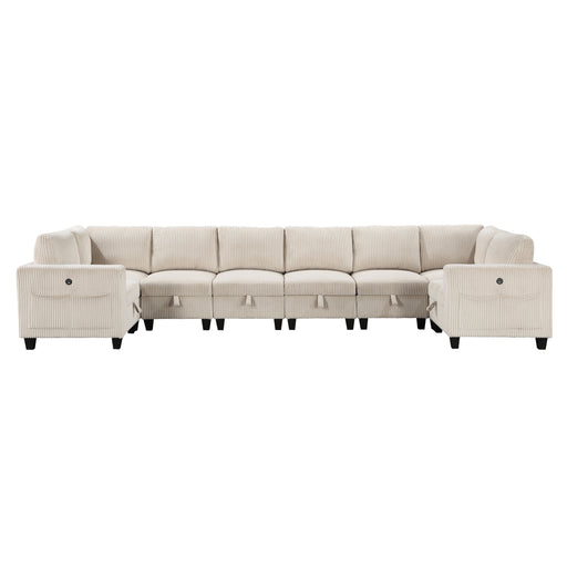Walterboro-(8)8-Piece Sectional with Storage, Storage Pouches and Charging Ports image