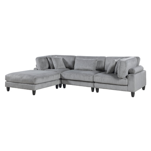 Robstown-(4)4-Piece Modular Sectional with Ottoman image