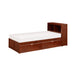 Rowe-(3) Twin Bookcase Platform Bed with Storage Boxes image