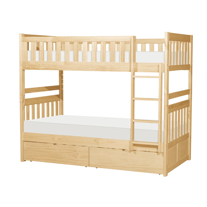 Bartly-(4) Twin/Twin Bunk Bed with Storage Boxes image