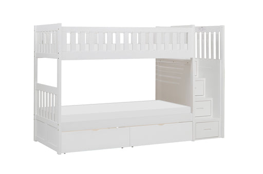 Galen-(5) Twin/Twin Step Bunk Bed with Storage Boxes image