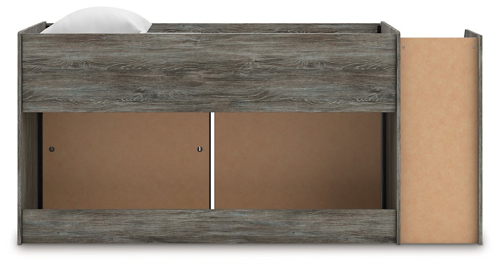 Frandern Loft Bed with Bookcase and Drawer Storage