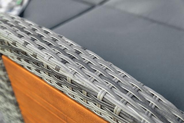 Bahia Tobago Reclining Chaise Lounge Brown & Gray