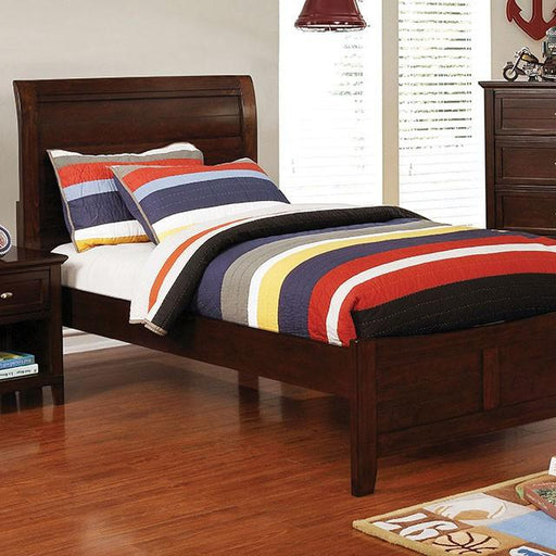 Brogan Brown Cherry Twin Bed image