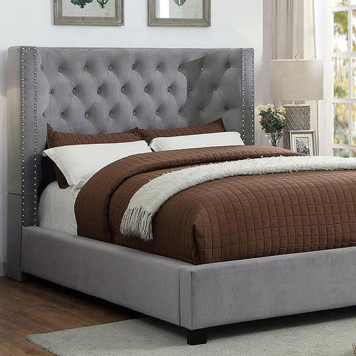 CARLEY Cal.King Bed, Gray image