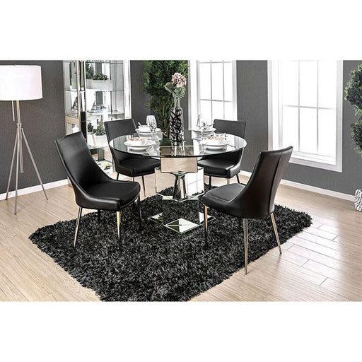 Izzy Chrome Round Dining Table image