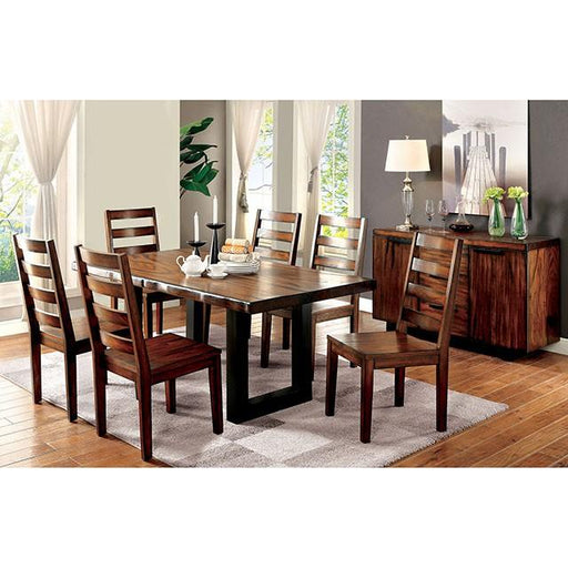 MADDISON Tobacco Oak/Black Dining Table image