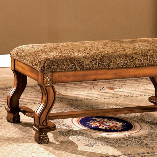 Vale Royal Antique Oak/Pattern Bench image