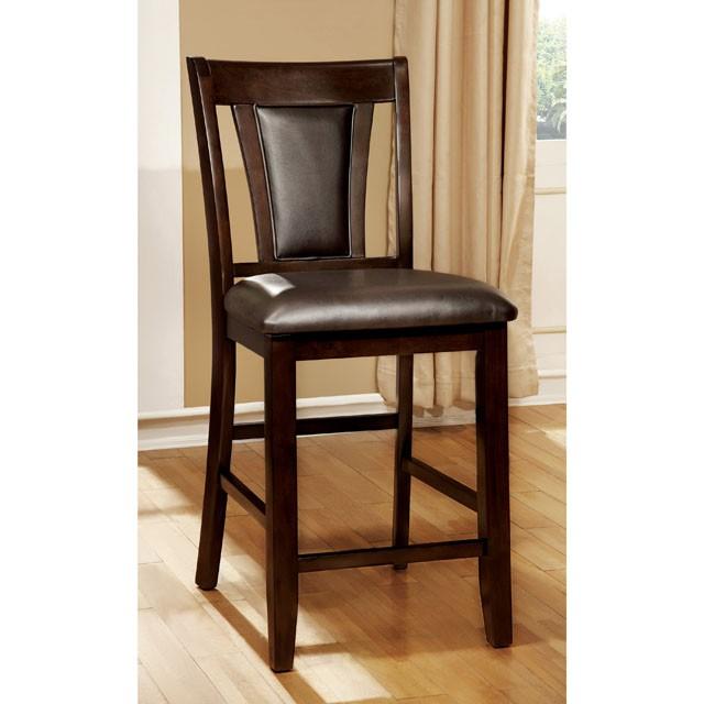 BRENT II Dark Cherry/Espresso Counter Ht. Chair (2/CTN)