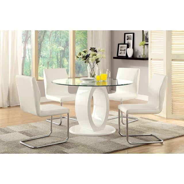 LODIA I White Round Table