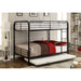 BROCKET Black Metal Full/Full Bunk Bed image