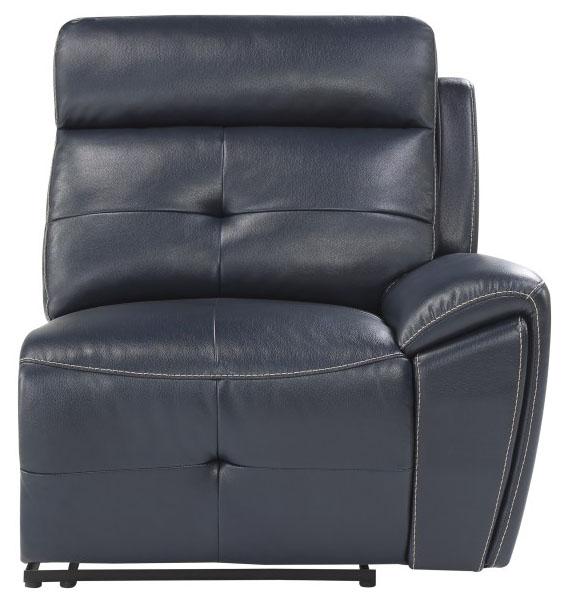 Homelegance Furniture Avenue Right Side Reclining Chair in Navy 9469NVB-RR