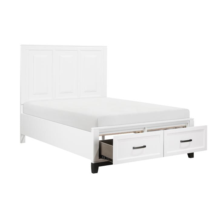 1450WHF-1*-Youth (3) Full Platform Bed with Footboard Storage