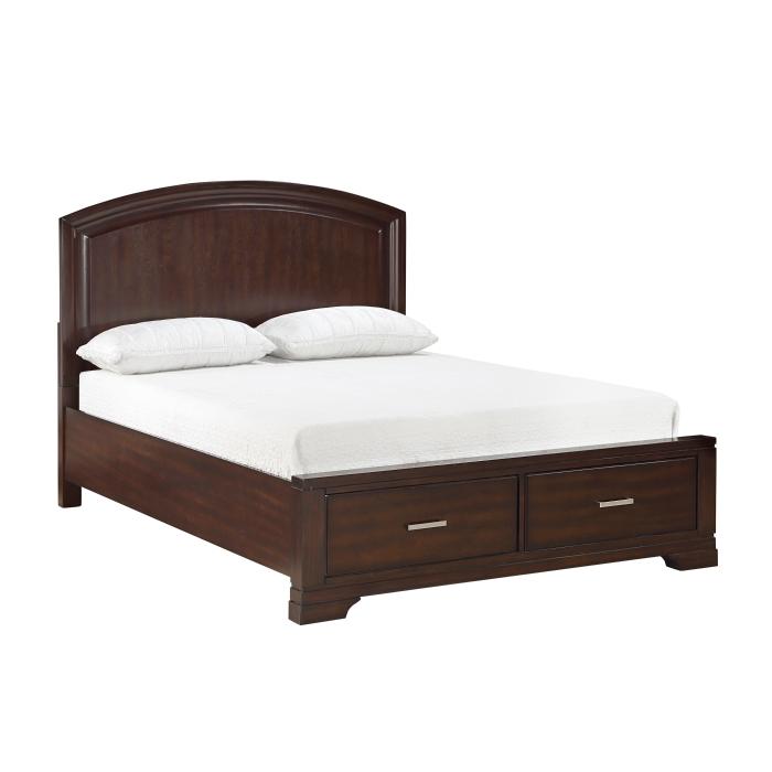 1520CHF-1*-Youth (3) Full Platform Bed with Footboard Storage