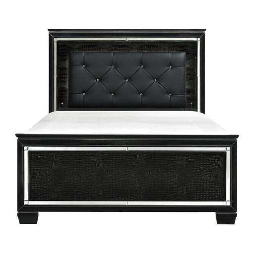 Homelegance Allura King Panel Bed in Black 1916KBK-1EK* image