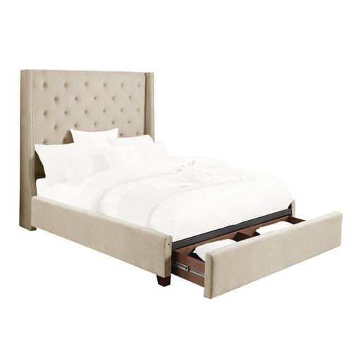 5877FBE-1DW* - (3)Full Platform Bed with Storage Footboard image