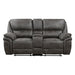 8517GRY-2 - Double Reclining Love Seat with Center Console image