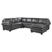 9267GY*42LRC - (4)4-Piece Sectional with Right Chaise image