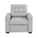9916GY-1 - Chair with Pull-out Ottoman image