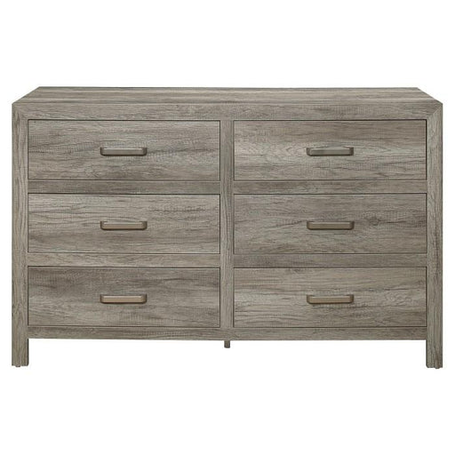 Mandan 6 Drawer Dresser in Weathered Gray 1910GY-5 image