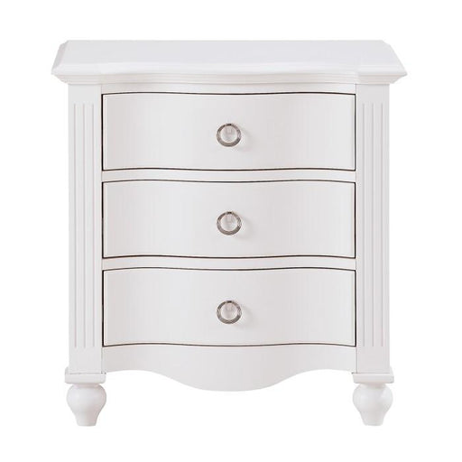 Meghan 3 Drawer Nightstand in White 2058WH-4 image