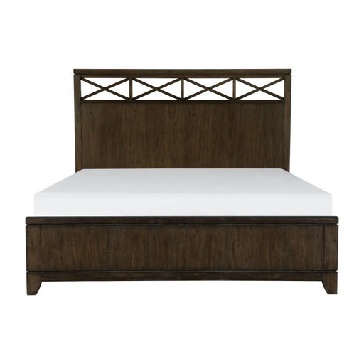 Griggs Queen Panel Bed in Dark Brown 1669-1 image