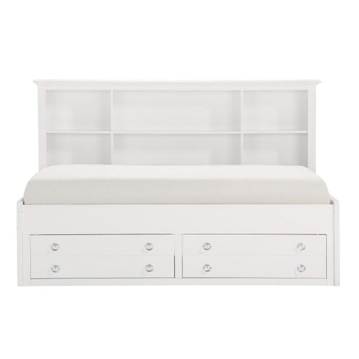 Meghan Twin Lounge Storage Bed in White 2058WHPRT-1 image