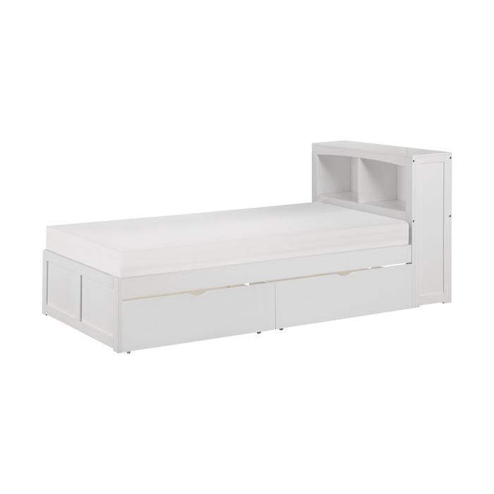 B2053BCW-1T - (3) Twin Bookcase Bed with Storage Boxes image