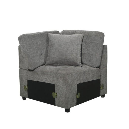 Logansport Corner Seat with 1 Pillow in Gray 9401GRY-CR image