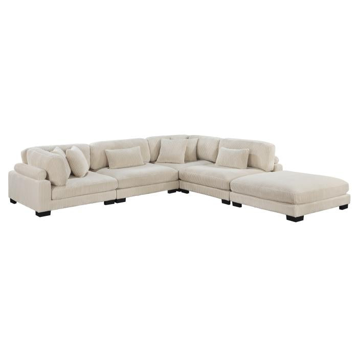 8555BE5OT - (5)5-Piece Modular Sectional with Ottoman image