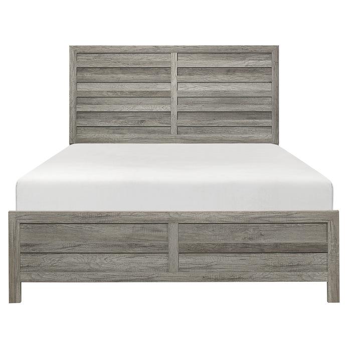 Mandan Queen Panel Bed in Weathered Gray 1910GY-1 image