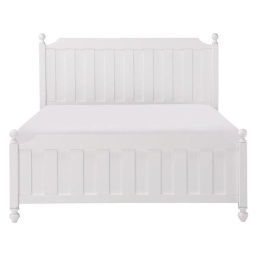 Wellsummer Full Panel Bed in White 1803WF-1 image