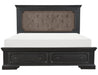 Homelegance Bolingbrook King Upholstered Storage Platform Bed in Coffee 1647K-1EK* image