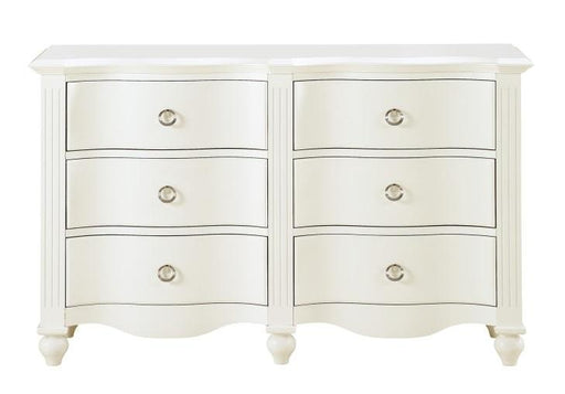 Homelegance Meghan 6 Drawer Dresser in White 2058WH-5 image