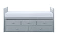 Homelegance Orion Twin/Twin Trundle Bed w/ 2 Storage in Gray B2063PR-1* image