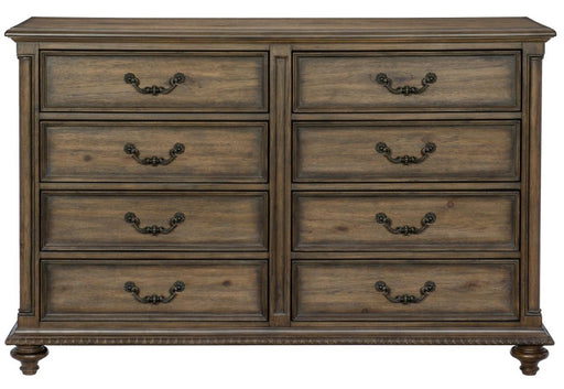 Homelegance Furniture Rachelle 8 Drawer Dresser in Weathered Pecan 1693-5 image